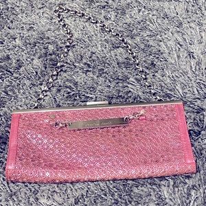 Charles David metallic pink shoulder Bag